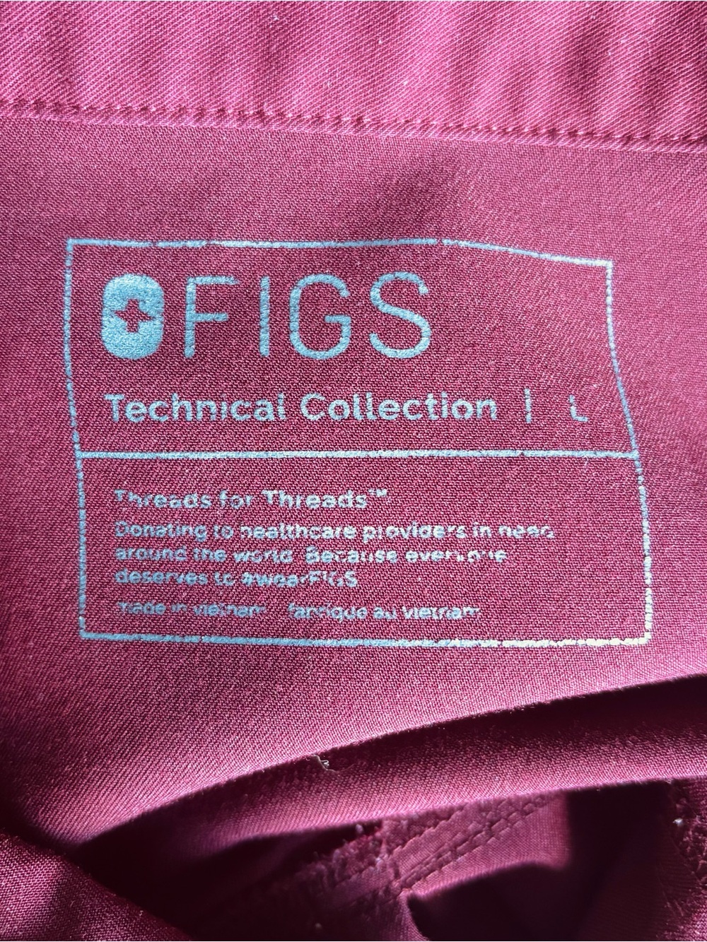 FIGS Rafaela Scrub Top | Size L - Picture 5 of 7